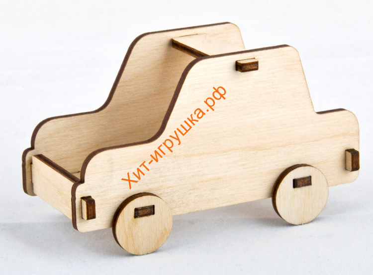 Конструктор деревянный мини "Машинка" 11 дет. 01624